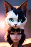 Placeholder: Miqo'te character, physically fit, facepaint, waist up portrait, intricate, oil on canvas, masterpiece, expert, insanely detailed, 4k resolution, retroanime style, cute big circular reflective eyes, cinematic smooth, intricate detail , soft smooth lighting, soft pastel colors, painted Renaissance style