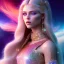 Placeholder: white woman long blond hair blue eyes glitter in a galactic ambiance, delicate colors in the foreground, full of details, smooth, light effect，vaporwave colorful, smooth, extremely sharp detail, finely tuned detail, ultra high definition, 8 k, unreal engine 5, ultra sharp focus