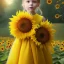 Placeholder: girl sunflower gown