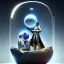 Placeholder: Star wars characters in a jar floating, super high resolution, professional photograph, in focus, beautiful detail, professional digital art, stunning 4k, volumetric light, Award-winning photograph, photography, tokio background