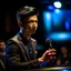 Placeholder: Christer Chao, young dark and handsome, directing a debate, photo-realistic, shot on Hasselblad h6d-400c, zeiss prime lens, bokeh like f/0.8, tilt-shift lens 8k, high detail, smooth render, down-light, unreal engine, downlight, prize winning