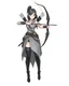 Placeholder: Girl Archer concept art, full body, sketch, coll style, bow