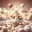 Placeholder: The clouds of love, with one ice cream