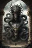 Placeholder: A hydra, a monstrous beast of myth and legend, lurks within the castle's walls. Its seven heads, each one brimming with malevolence, writhe and strain against the chains that hold them captive. Six of the heads, chained tightly, restrict the hydra's movements, confining its destructive potential. But the seventh head, unchained and unrestrained, looms above the others, a constant reminder of the peril that awaits.