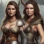 Placeholder: portrait camilla luddington, big busty, viking clothes,