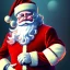 Placeholder: Santa Clause, portrait , embroidery, octane render, high detail, warm lighting