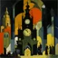 Placeholder: Clockwork Temple painted by Lyonel Charles Feininger