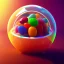 Placeholder: jelly bean,candy, gummy,chocolate ball, Photograph, beautiful, Unreal Engine 5, lens macro, utra realistic, hyper detailed, neon lighting