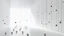Placeholder: A minimalist white gallery with floating spheres made of ants, constantly shifting to create moving patterns.