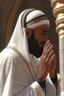 Placeholder: A picture of a Muslim man giving the call to prayer in Mecca