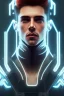 Placeholder: cyberpunk, head, men, portrai, tron