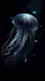 Placeholder: Draw jellyfish, translucent and slightly shining, floating in the dark. Let their forms blur like the boundaries between a dream and reality.