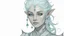 Placeholder: Please generate a female earth genasi cleric in the tempest domain for D&D. She should have dark, stone-colored skin with glittering sparkles like gem dust. She should have lines marking her skin like cracks, showing glimmering gem-like veins. Instead of hair, her head is covered in short, spiky crystals. She is fully-clothed in cleric robes and medium armor. Dark, moody "twilight hour" vibe