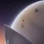 Placeholder: comet in the evening sky