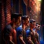 Placeholder: west side story, 4 k, down-light, soft light, depth of field, photo realism, trending on art station, high detail, spray paint