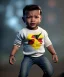 Placeholder: dwayne jhonson toddler, full body, delorean, dramatic lighting, hyper realistic