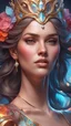Placeholder: Beauty queen head and shoulders portrait, 8k resolution concept art portrait by Greg Rutkowski, Artgerm, WLOP, Alphonse Mucha dynamic lighting hyperdetailed intricately detailed Splash art trending on Artstation triadic colors Unreal Engine 5 volumetric lighting,