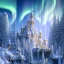 Placeholder: white and gold crystal castle，waterfall, winter snow flakessnow, northern Lights, full of details, smooth, bright sunshine，soft light atmosphere, light effect，vaporwave colorful, concept art, smooth, extremely sharp detail, finely tuned detail, ultra high definition, 8 k, unreal engine 5, ultra sharp focus