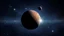 Placeholder: planet mercury with a starry background