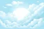 Placeholder: an image in two colors, light blue and white. It is the profile image of a YouTube channel of sleeping videos. Inspired by the god Morpheus crossing a sky with clouds. I want it to be very sweet