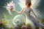 Placeholder: one very little beautiful fairy on a big crystal subtle flower in a galactic ambiance, transparent petals, delicate colors, in the foreground, full of details, smooth, bright sunshine，soft light atmosphere, light effect，vaporwave colorful, concept art, smooth, extremely sharp detail, finely tuned detail, ultra high definition, 8 k, unreal engine 5, ultra sharp focus