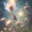 Placeholder: subtle transparent fairy flower in a galactic ambiance, delicate colors, in the foreground, full of details, smooth，soft light atmosphere, light effect，vaporwave colorful, concept art, smooth, extremely sharp detail, finely tuned detail, ultra high definition, 8 k, unreal engine 5, ultra sharp focus