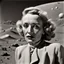 Placeholder: Marlene Dietrich on the surface of Mars