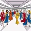 Placeholder: A fashion show aboard the Starship Enterprise.