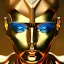 Placeholder: gold man, beautiful, soft, blue eyes, hight definition, 8k