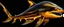 Placeholder: ultra high image quality, Close-up of a shark bat squid god resembling liquid gold, fins rippling like molten metal, set against AMOLED-worthy pure black backdrop, fantasy art style infused with a golden filter, tailored for vertical wallpaper, exclusive design with no duplicates, radiating beauty suitable for a PC screen image, vivid colors, ultra fine, digital painting.