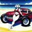 Placeholder: fullbody inside frame,Beach, woman classic style concept, vintage hotrod vehicle, retro design study, classic steel wheels, toned colors