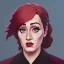 Placeholder: Portrait of a 30 year old witch like Adele and Mary Poppins