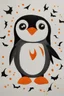 Placeholder: Halloween penguin painting