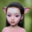 Placeholder: Wearing make up avatar in pandora toddler, full body, Pandora background