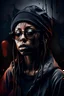 Placeholder: create abstract cover art for the german female rapper Z3rströr3rin des Mikrofons (destroyer of the mic) focus on the mic drop, make a modern version of the cover