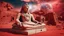 Placeholder: a giant ancient abstract marble statue lies down on the red Mars planet, background ancient ruins, strange psychedelic sky, cold colors, mystic ancient art, very detailed, cinematic, sharp focus, sci-fi style, utopistic ,astral cosmic , masterpiece