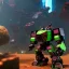 Placeholder: small mech in debris