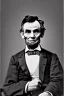 Placeholder: Abraham Lincoln, cleanshaven sitting in a chair vintage photography, beautiful, Tumblr aesthetic, retro vintage style, HD photography, hyperrealism