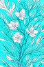 Placeholder: Let your imagination run wild with a modern, abstract, line-focused illustration of a light blue background, adorned with beautiful white lines of pear tree petals in full bloom. The simple lines of the petals are elegantly wavy, creating a sense of fluidity and grace. The vibrant contrast between the blue and white is truly eye-catching.