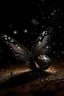 Placeholder: Luminous Light Brown butterfly and manure full of stars black