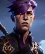 Placeholder: A strong young male character with a massive spear weapon with purple hair by Greg Rutkowski, Sung Choi, Mitchell Mohrhauser, Maciej Kuciara, Johnson Ting, Maxim Verehin, Peter Konig, 8k photorealistic, cinematic lighting, HD, high details, dramatic, atmosphereric, trending on artstation