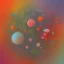 Placeholder:  pastel colors, abstract art, plants wod , red, orange, white,