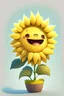 Placeholder: cheery and cute sunflower avatar full body