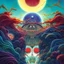 Placeholder: Night and day at the same time. Sun and moon. Epic structure. by Dr Seuss: Japanese Art: James Jean: Erin Hanson: Dan Mumford: professional photography, natural lighting, volumetric lighting maximalist photoillustration 8k resolution concept art intricately detailed, complex, elegant, expansive, fantastical