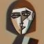 Placeholder: picasso abstract brown woman lying more cubism