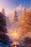 Placeholder: landscape, city of the elves, rose, gold, very blue sky, crystal domes, glistening oiled shiny, intricate, Exquisite details and textures, highly detailed, digital painting, artstation, concept art, sharp focus, nature background, illustration, 8k, by stability ai, nvidia