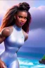 Placeholder: hyper realist, hyper detailed, stunningly beautiful Storm X-Men, athletic realistic body, by greg rutkowski, magali villeneuve, artgerm, wlop, rossdraws, concept art, digital painting