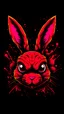 Placeholder: A detailed illustration face evil ninja rabbit,magic, t-shirt design, red color , dark magic splash, dark, ghotic, t-shirt design, in the style of Studio Ghibli, pastel tetradic colors, 3D vector art, cute and quirky, fantasy art, watercolor effect, bokeh, Adobe Illustrator, hand-drawn, digital painting, low-poly, soft lighting, bird's-eye view, isometric style, retro aesthetic, focused on the character, 4K resolution, photorealistic rendering, using Cinema 4D
