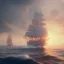 Placeholder: photo of a ultra realistic sailing ship, dramatic light, pale sunrise, cinematic lighting, battered, low angle, trending on artstation, 4k, hyper realistic, focused, extreme details, unreal engine 5, cinematic, masterpiece, art by studio ghibli, intricate artwork by john william turner