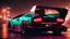 Placeholder: lamborghini countach lpi 800-4 Mansory Cyberpunk 2077 neon Style Rear View, Super Detailed, desktop wallpaper, 4K